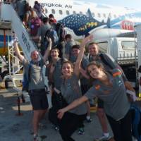 Students getting ready to fly out on a Schoolies trip |  <i>John Nichol</i>