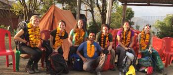 School Leavers and Guide at Welcome Ceremony | Indigo Axford