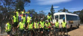 Students cycling in Tasmania | Holly Van De Beek